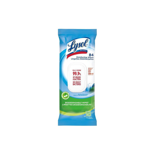 Lysol Advanced Disinfecting Biodegradable Wipes - 1 Flat Pack of 84 - Miller & Bean Coffee Company