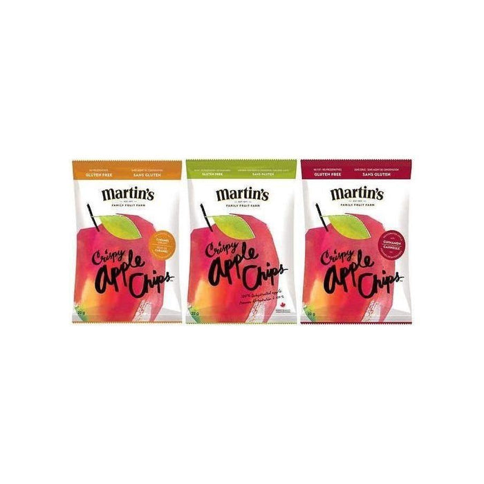 Martin’s Crispy Apple Chips - 24 × 22g Bags - Miller & Bean Coffee Company
