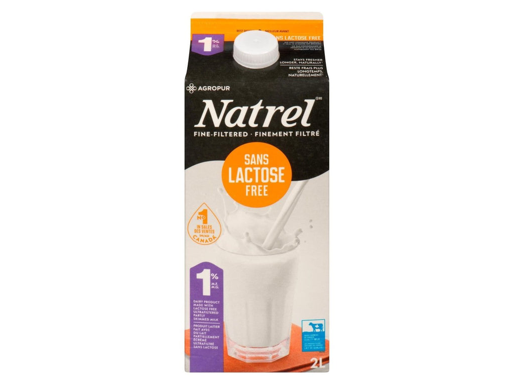 Milk - 1% Skim - Lactose Free - Natrel - 2L — Miller & Bean Coffee Company