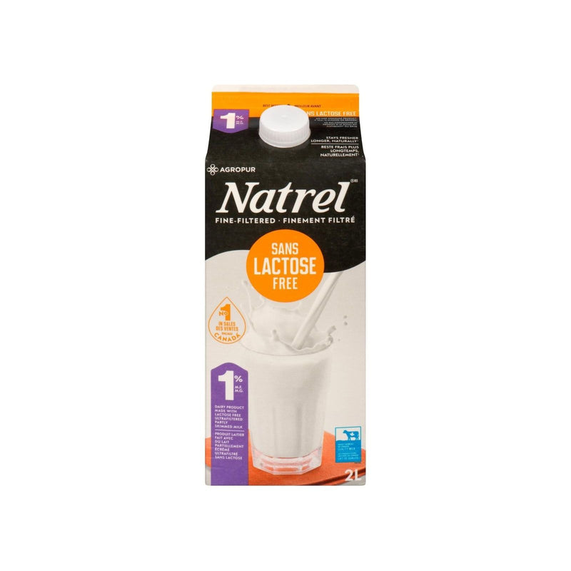 Milk - 1% Skim - Lactose Free - Natrel - 2L - Miller & Bean Coffee Company