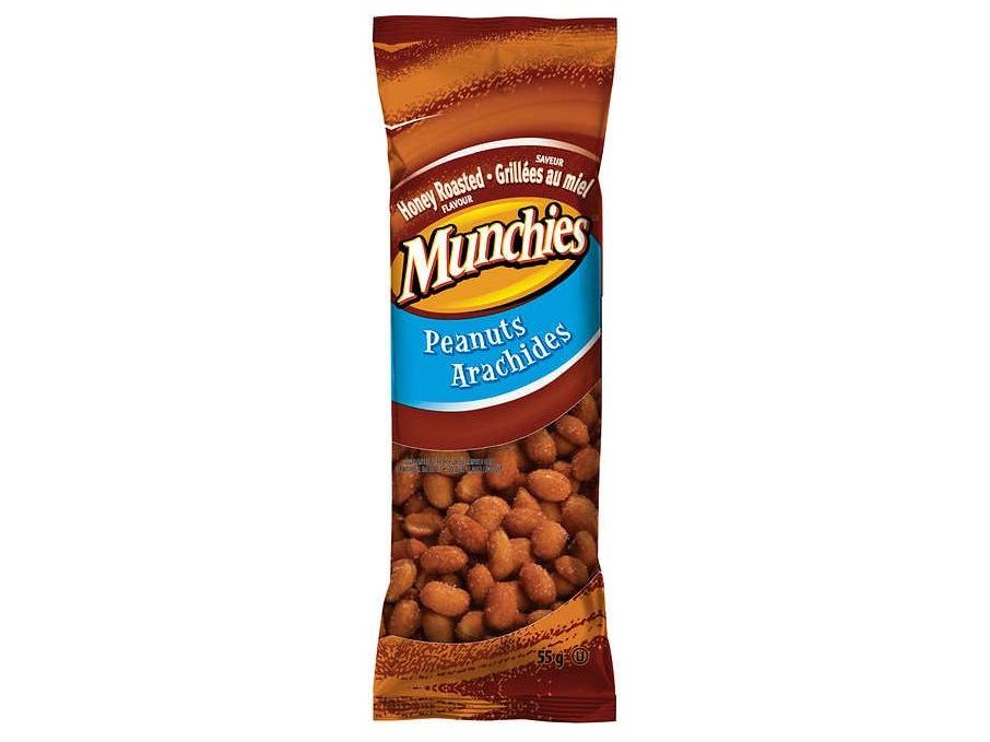 Munchies - Peanuts - Honey Roasted - Box of 12 Packs - MB Grocery