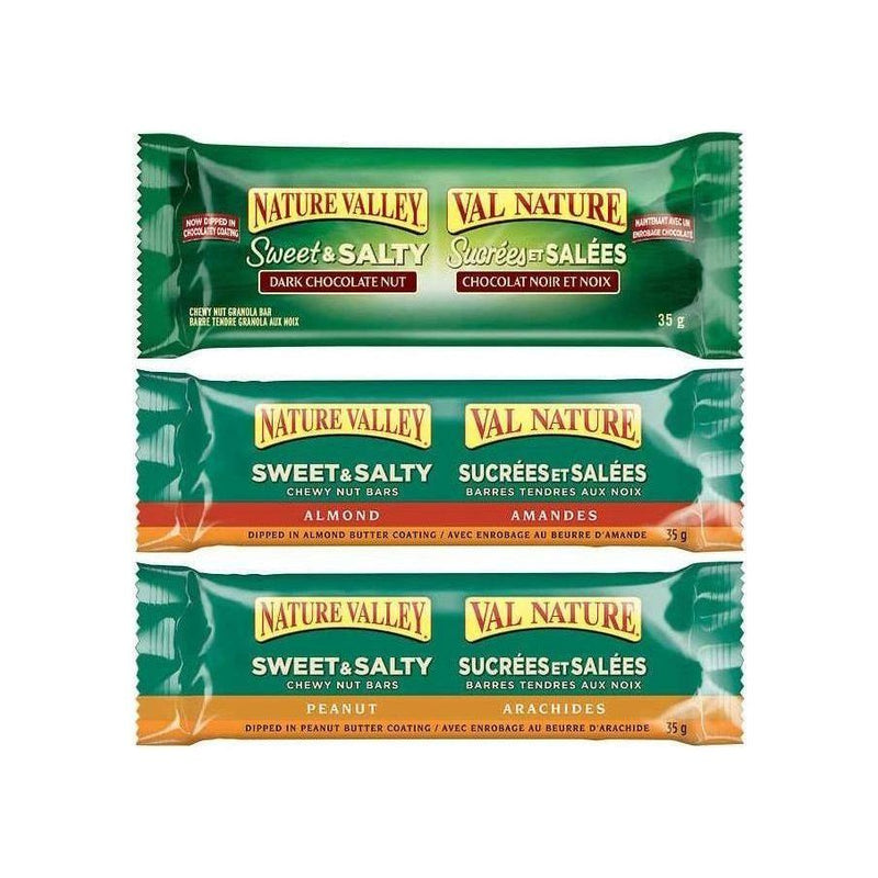 Nature Valley Bars - Sweet & Salty Granola - Variety Pack - 36 x 35g - Miller & Bean Coffee Company