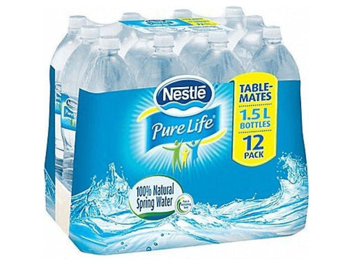 Nestle Pure Life Spring Water 12 x 1.5 L - MB Grocery