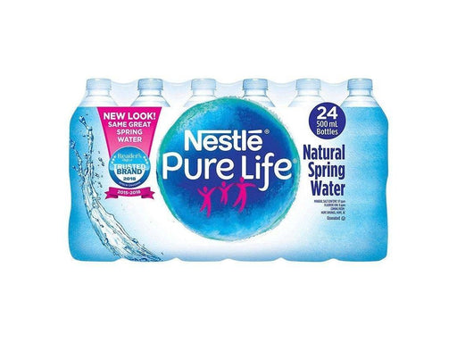 Nestle Pure Life Spring Water 24 x 500ml - MB Grocery