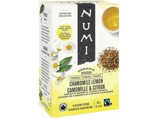 Numi Organic Tea - Chamomile Lemon - Box of 18 - MB Grocery