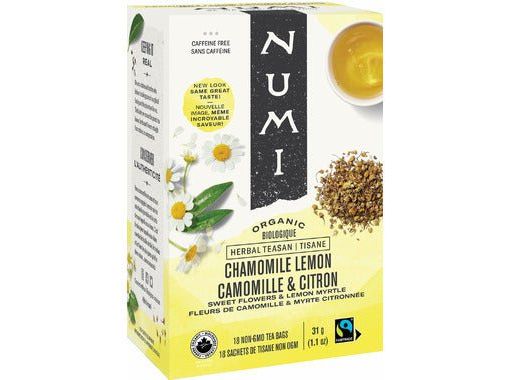 Numi Organic Tea - Chamomile Lemon - Box of 18 - MB Grocery