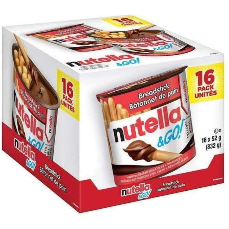 Nutella & Go Breadstick Snacks - 832g - 16 Count - Miller & Bean Coffee Company