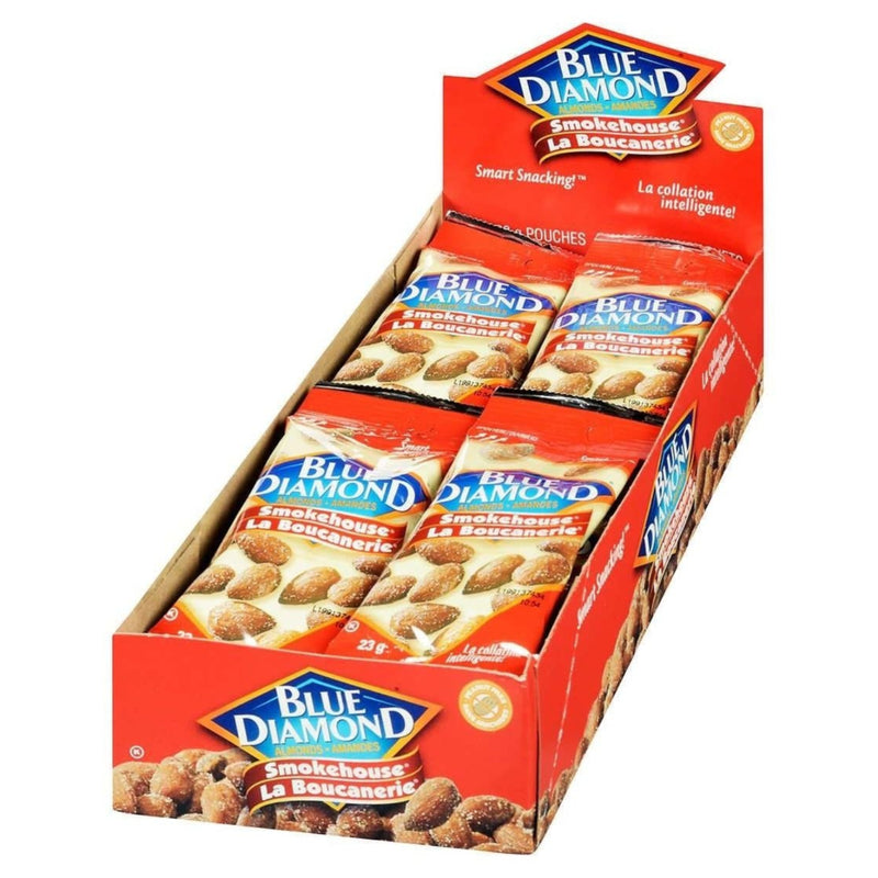 Nuts - Blue Diamond Smokehouse Almonds - Box of 18 Packs - Miller & Bean Coffee Company