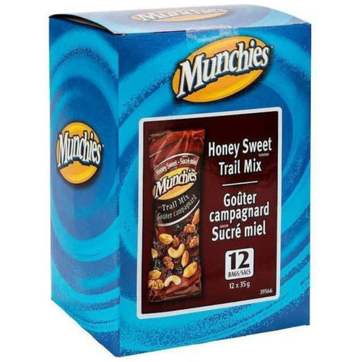 Nuts - Munchies - Honey Sweet Trail Mix - Box of 12 Packs - Miller & Bean Coffee Company