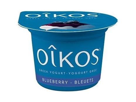 OIKOS Greek Yogurt - Blueberry Flavour - Pack of 12 x 100g - MB Grocery