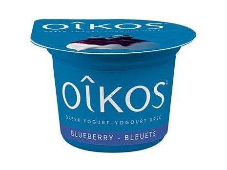 OIKOS Greek Yogurt - Blueberry Flavour - Pack of 12 x 100g - MB Grocery