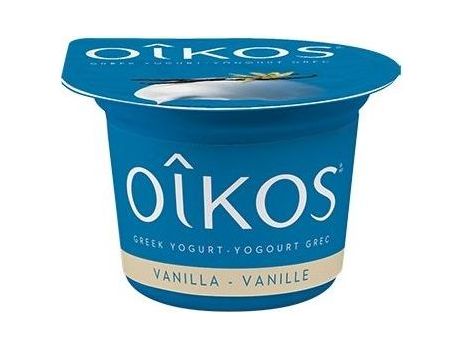 OIKOS Greek Yogurt - Vanilla Flavour - Pack of 12 x 100g - MB Grocery