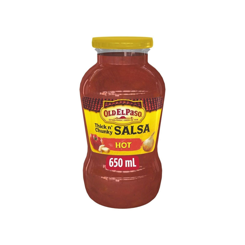Old El Paso Thick 'n Chunky Hot Salsa Sauce 650ml - Miller & Bean Coffee Company