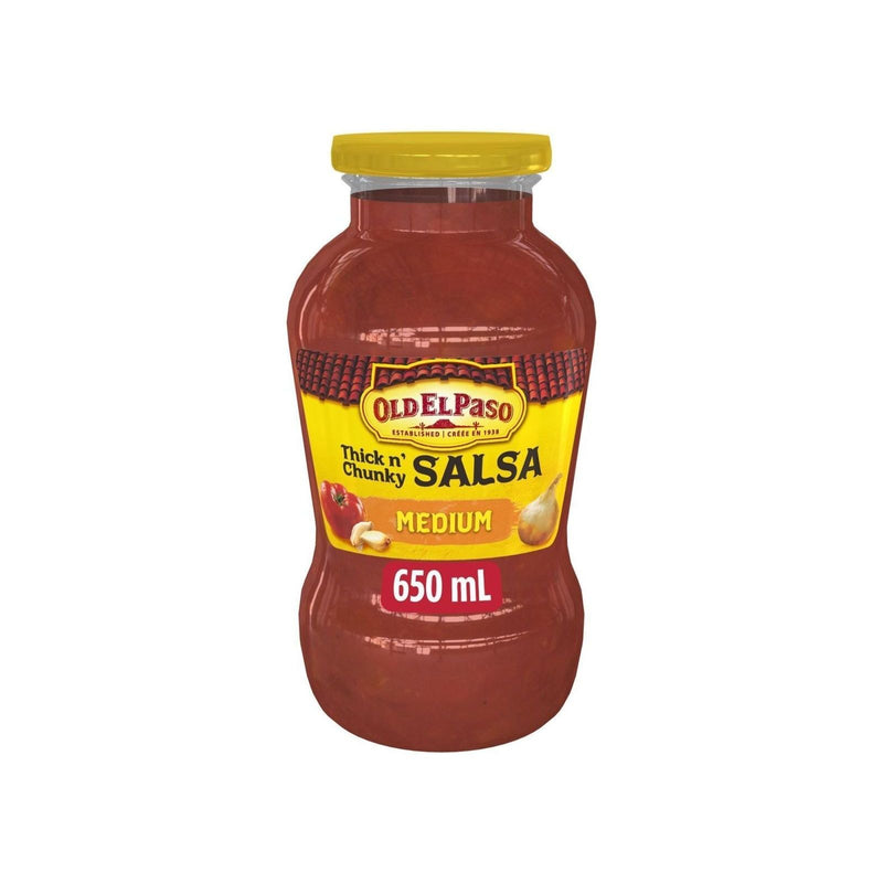 Old El Paso Thick 'n Chunky Medium Salsa Sauce 650ml - Miller & Bean Coffee Company