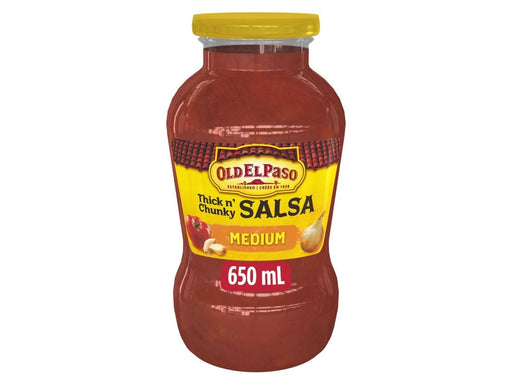 Old El Paso Thick 'n Chunky Medium Salsa Sauce 650ml - MB Grocery