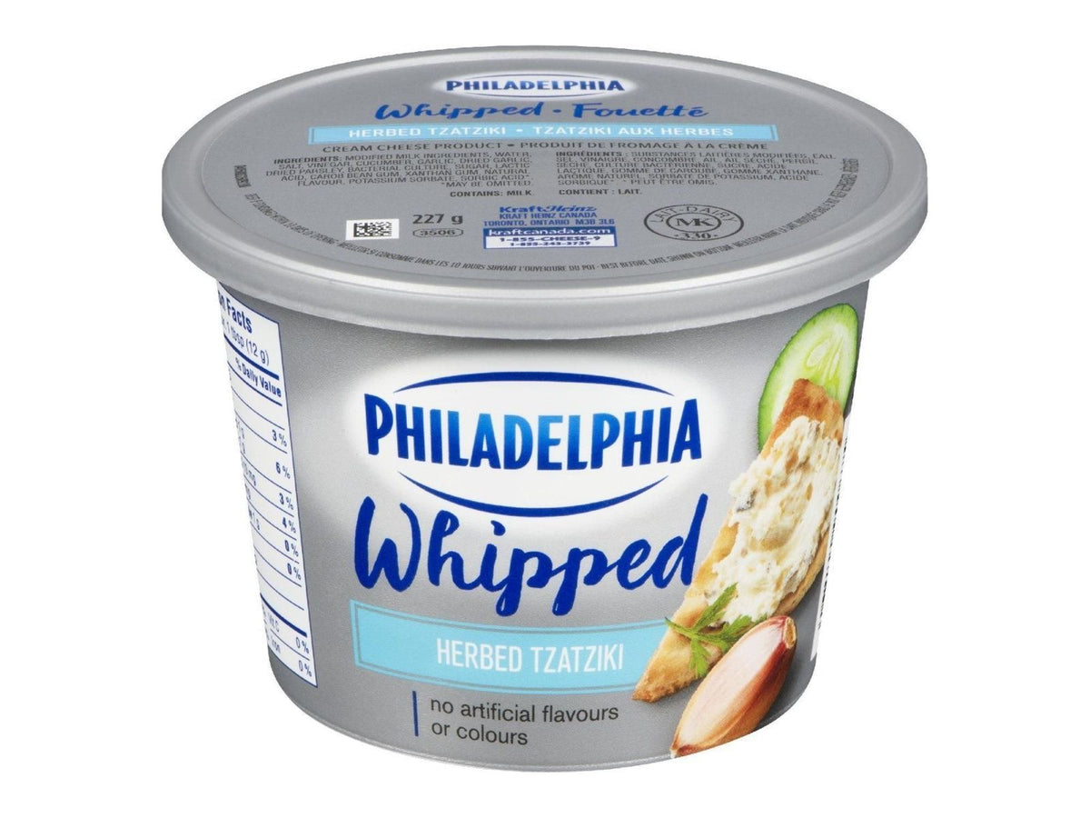 Philadelphia Whipped Herbed Tzatziki Cream Cheese 227g — Miller