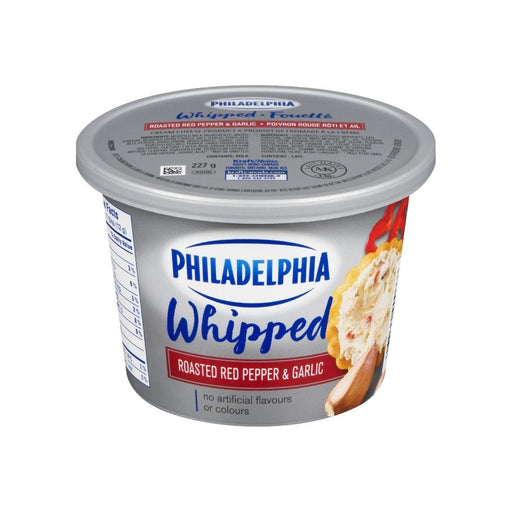Philadelphia Whipped Roasted Red Pepper & Garlic Cream Cheese 227g - Miller & Bean Coffee Company