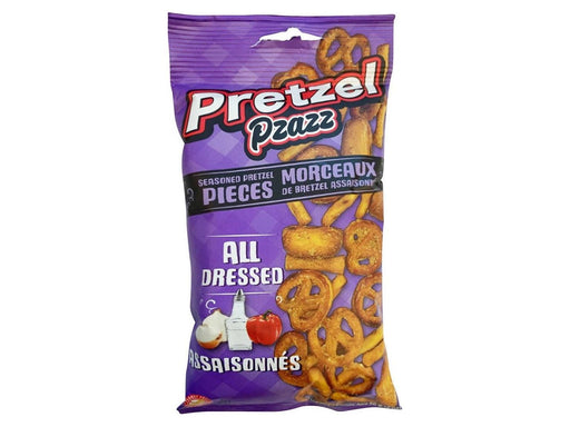 Pretzel Pzazz All Dressed 12 × 56 g - MB Grocery