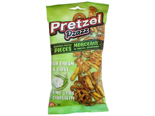 Pretzel Pzazz Sour Cream & Chive 12 × 56 g - MB Grocery