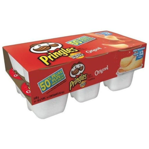 Pringles Snack Stacks Original Flavour Potato Chips 12 x 19g - Miller & Bean Coffee Company