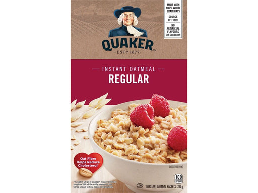 Quaker Instant Oatmeal Regular - 10 Packets - 280G - MB Grocery