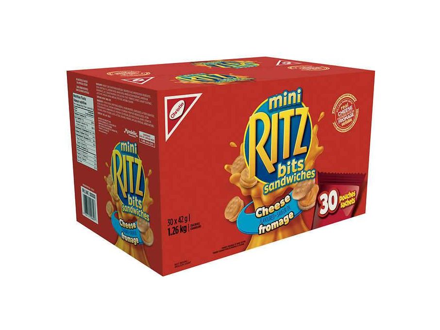 Ritz Mini Bits Cheese Flavoured Sandwiches 30 x 42g - MB Grocery