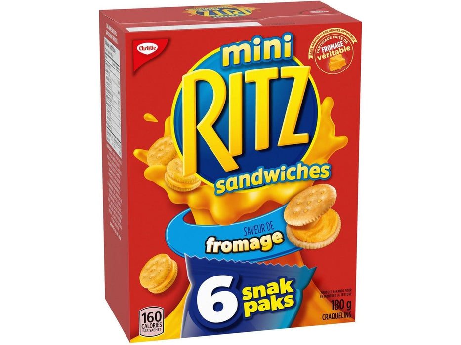 Ritz Mini Bits Cheese Flavoured Sandwiches 6 x 30g — Miller & Bean ...