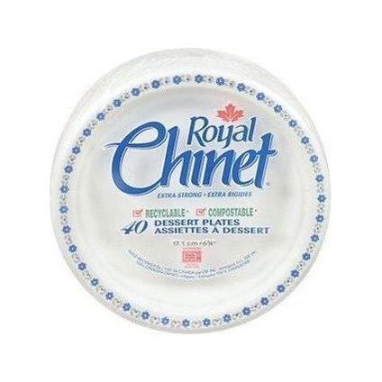Royal Chinet Dessert Plate - 6.75" - Pack of 40 - Miller & Bean Coffee Company