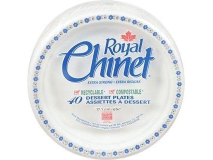Royal Chinet Dessert Plate - 6.75" - Pack of 40 - MB Grocery