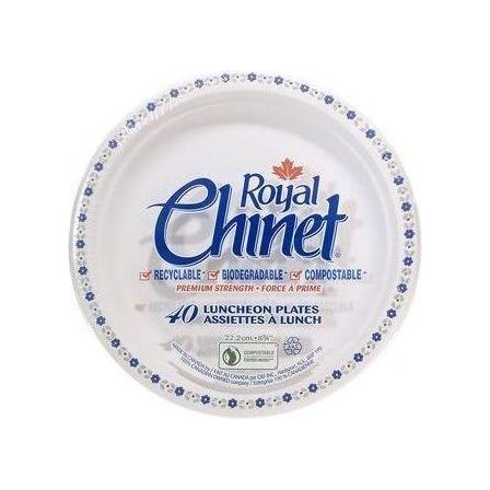 Royal Chinet Luncheon Plate - 8.75" - Pack of 40 - Miller & Bean Coffee Company