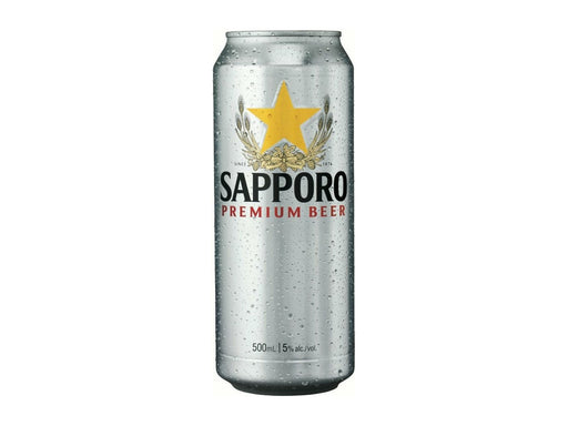 Sapporo Premium Beer - 6 x 500ml Can - MB Grocery