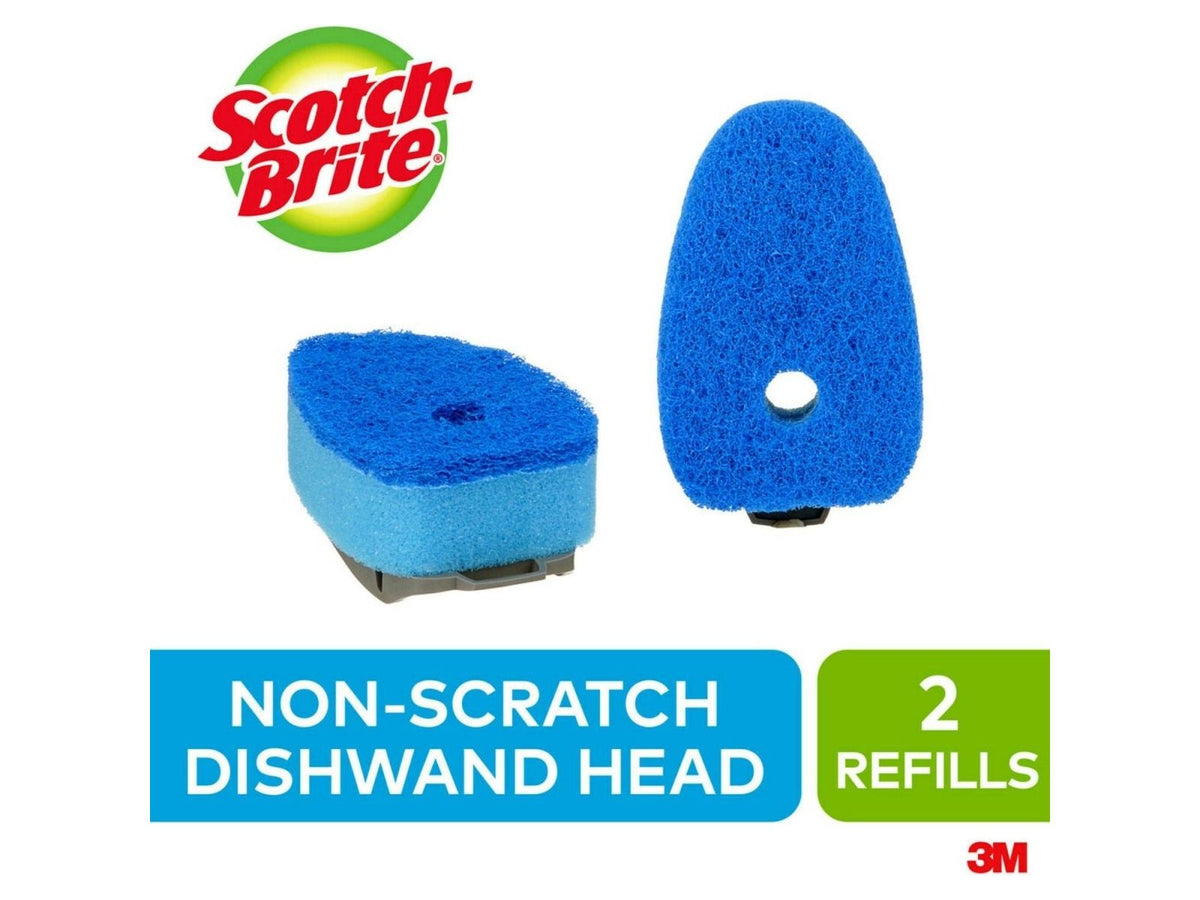 Scotch-Brite Dishwand Refill Heads, 2 Count, Non-Scratch Clean Curve
