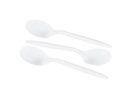 Soup Spoons - Plastic - Economy Weight - Case of 1000 - MB Grocery