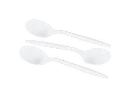 Soup Spoons - Plastic - Medium Weight - Case of 1000 - Miller & Bean Coffee Company