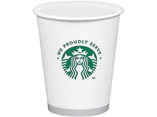 Starbucks Cups - Paper - Case of 1000 - 10oz or 16oz - MB Grocery