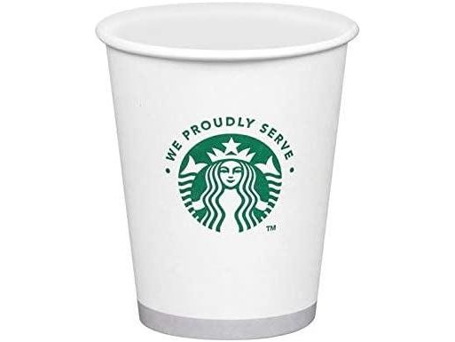 16 oz. Starbucks Logo Paper Hot Cups, White/Green Disposable Coffee Cups  1,000/Case