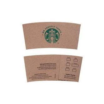 Starbucks Hot Sleeves - Case of 1380 - Fits 12oz to 20oz - Miller & Bean Coffee Company