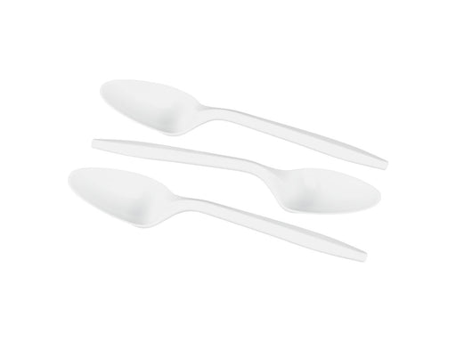 Tea Spoons - Plastic - Economy Weight - Case of 1000 - MB Grocery