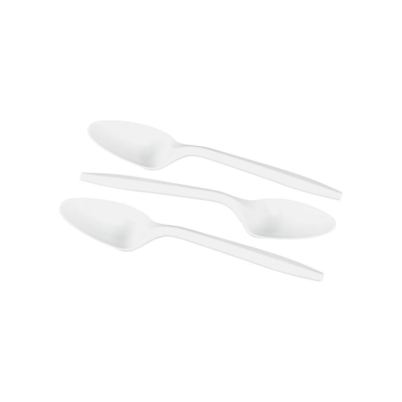 Tea Spoons - Plastic - Medium Weight - Case of 1000 - Miller & Bean Coffee Company