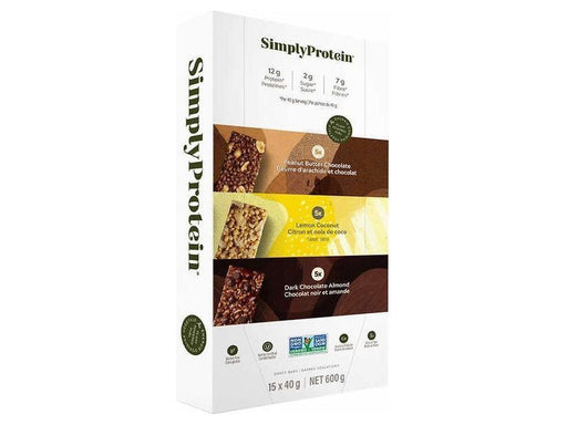 The Simply Bar Variety Pack Protein Bars - 15 x 40g - MB Grocery