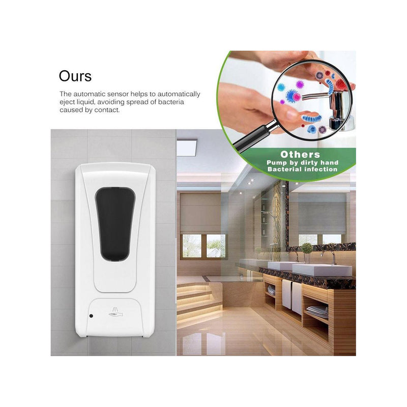 Touchless Hand Sanitizer Dispenser - Wall Mounted - Includes Everything You Need - Free Installation - Miller & Bean Coffee Company
