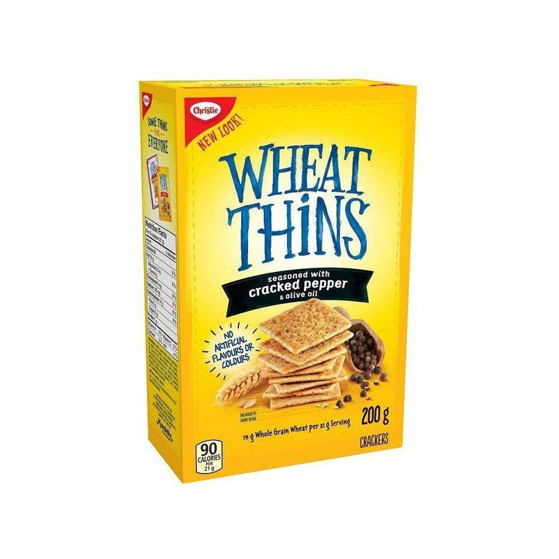 Wheat Thins Cracked Pepper And Olive Oil Crackers 250g - Miller & Bean Coffee Company