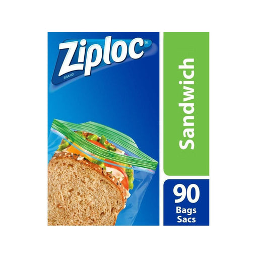 Ziplock Plastic Sandwich Bags - Package 90 - Miller & Bean Coffee Company