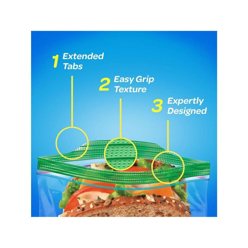 Ziplock Plastic Sandwich Bags - Package 90 - Miller & Bean Coffee Company