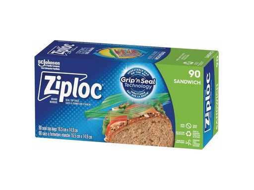 Ziplock Plastic Sandwich Bags - Package 90 - MB Grocery
