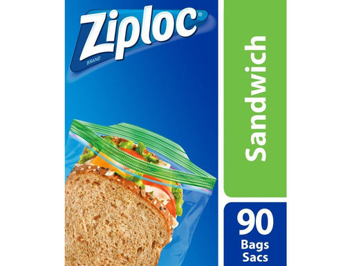 Ziplock Plastic Sandwich Bags - Package 90 - MB Grocery