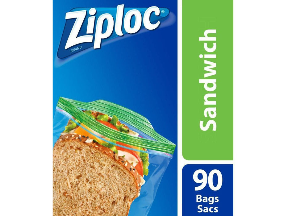 Ziplock Plastic Sandwich Bags - Package 90